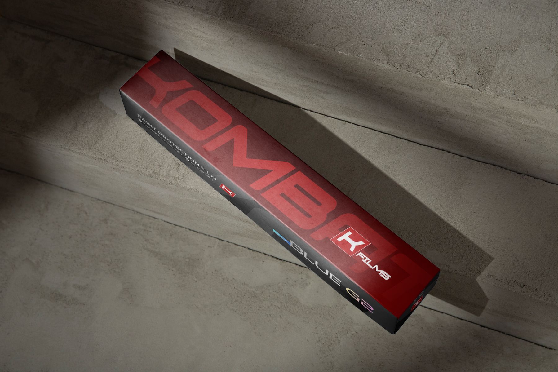 KOMBAT K FILMS box on concrete